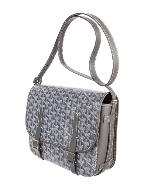 goyard grey messenger bag|Goyard belvedere mm bag.